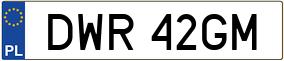 Trailer License Plate